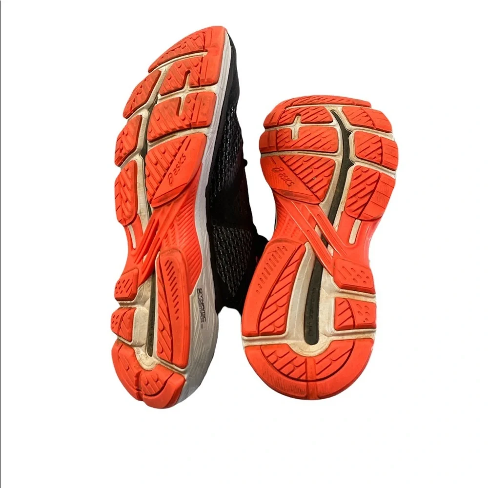 Asics black orange